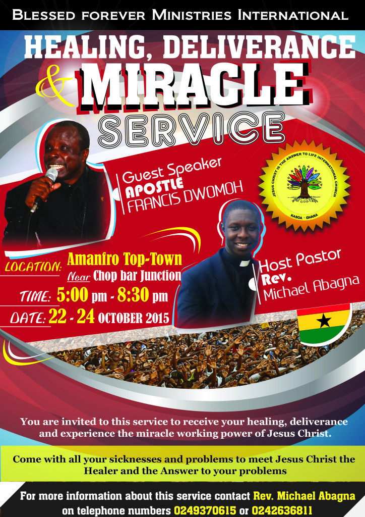 Poster | Miracle Service Kasoa Ghana 2015