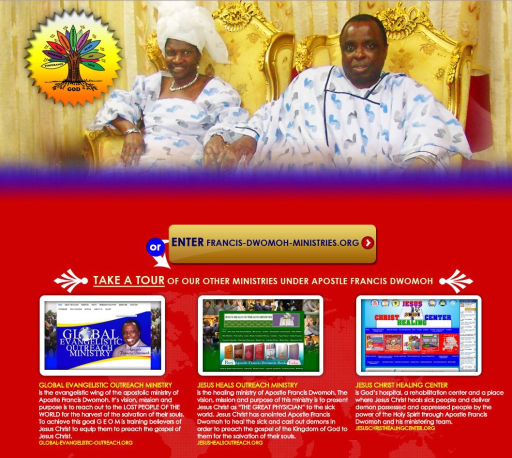 Francis Dwomoh Ministries Website